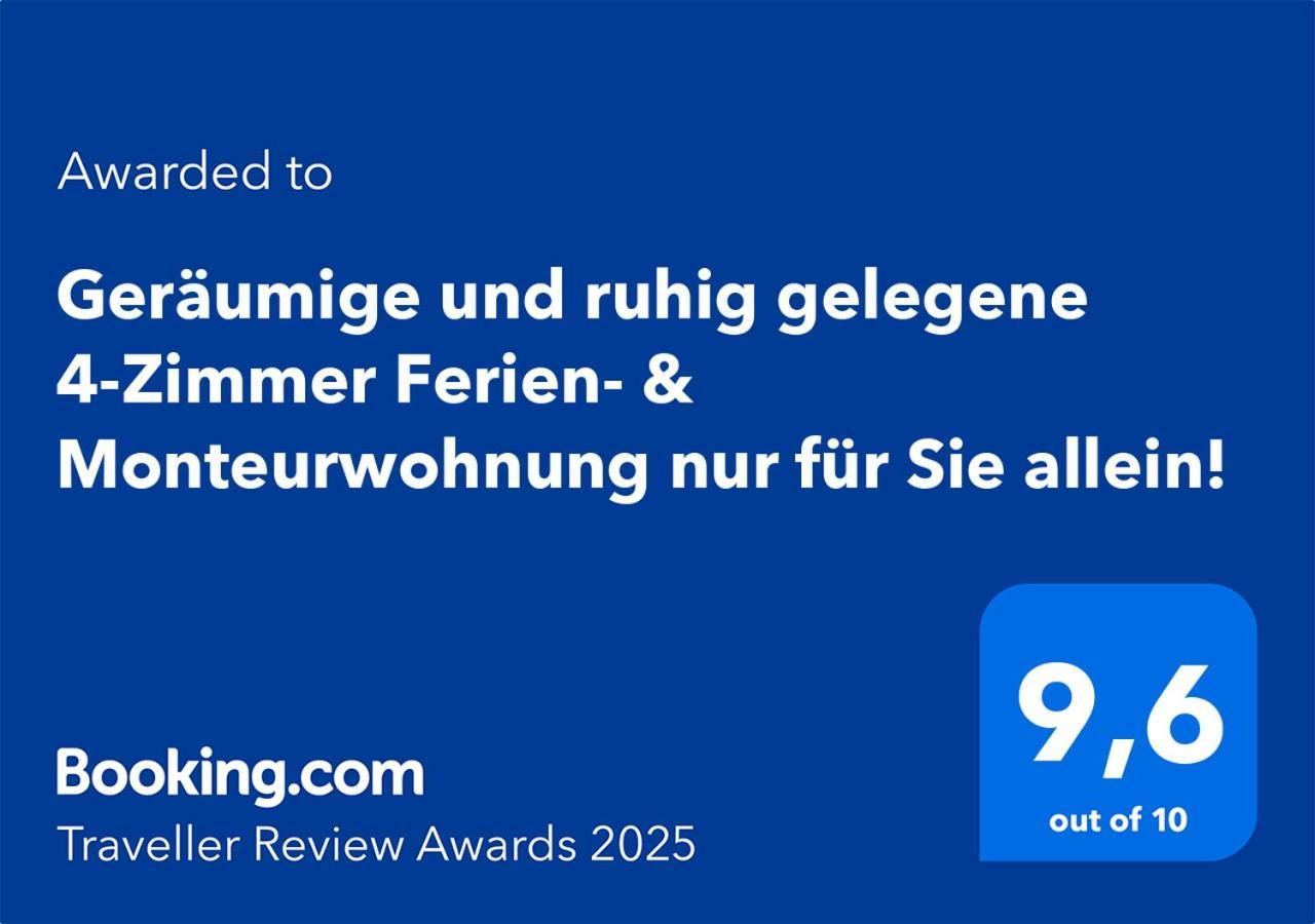 4 Zimmer Geraeumige Und Ruhig Gelegene Ferien- Und Monteurwohnung Nur Fuer Sie Allein Aujvari Vermietungen Spiegelberg Екстер'єр фото